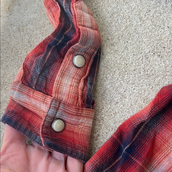 Ariat Youth Red and Blue Plaid Shirt - Picture 6 of 16